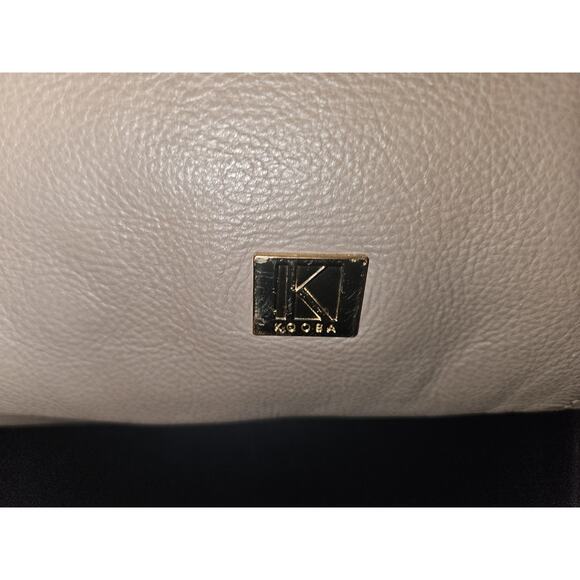 KOOBA Everette Large Taupe Leather Tote Shoulder Bag 16x13x4 - Picture 10 of 16